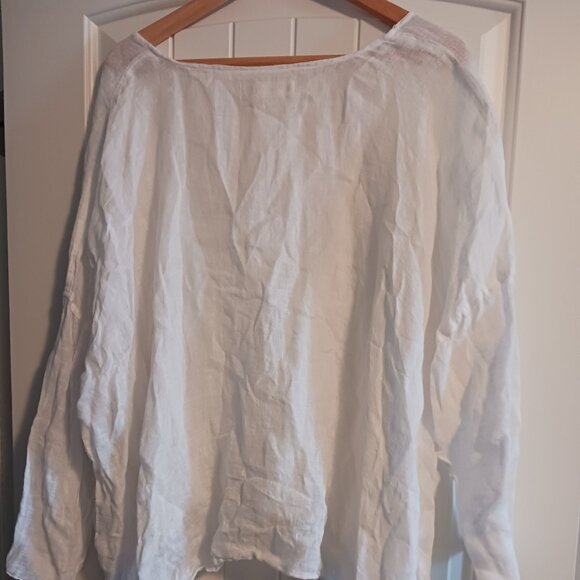 Bodil White Lightweight Linen Top - NEW - Picture 5 of 5